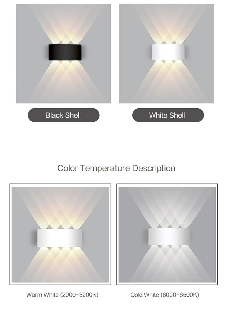 Outdoor Waterproof LED Wall Lamp