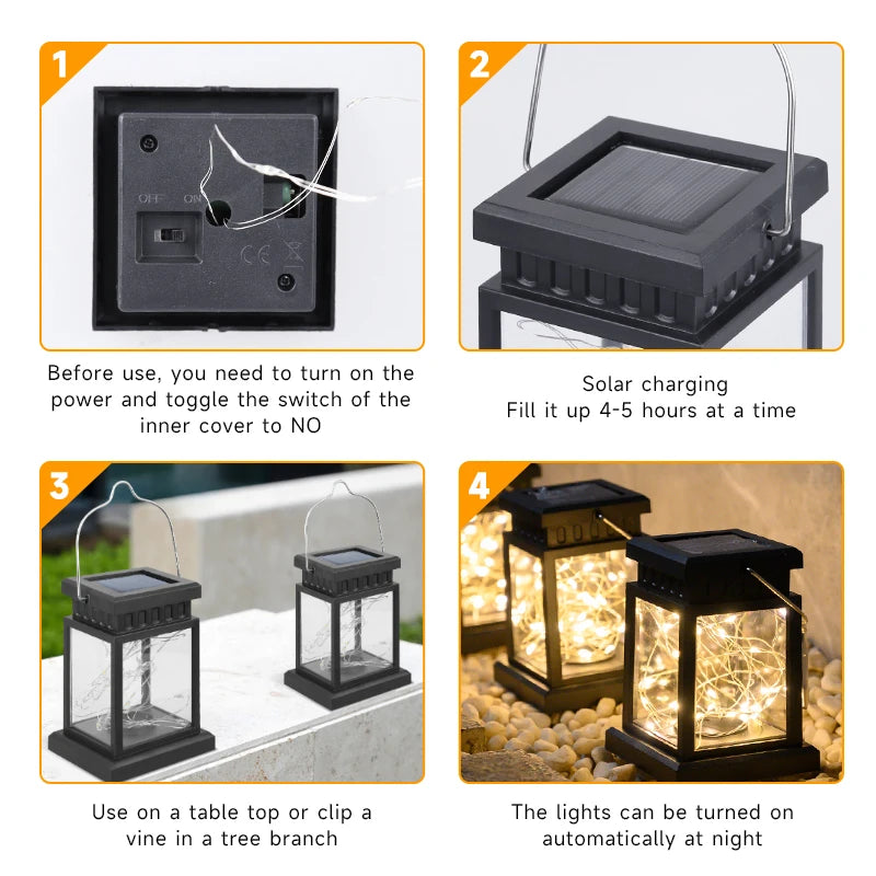 Outdoor Solar LED Lantern Lamp