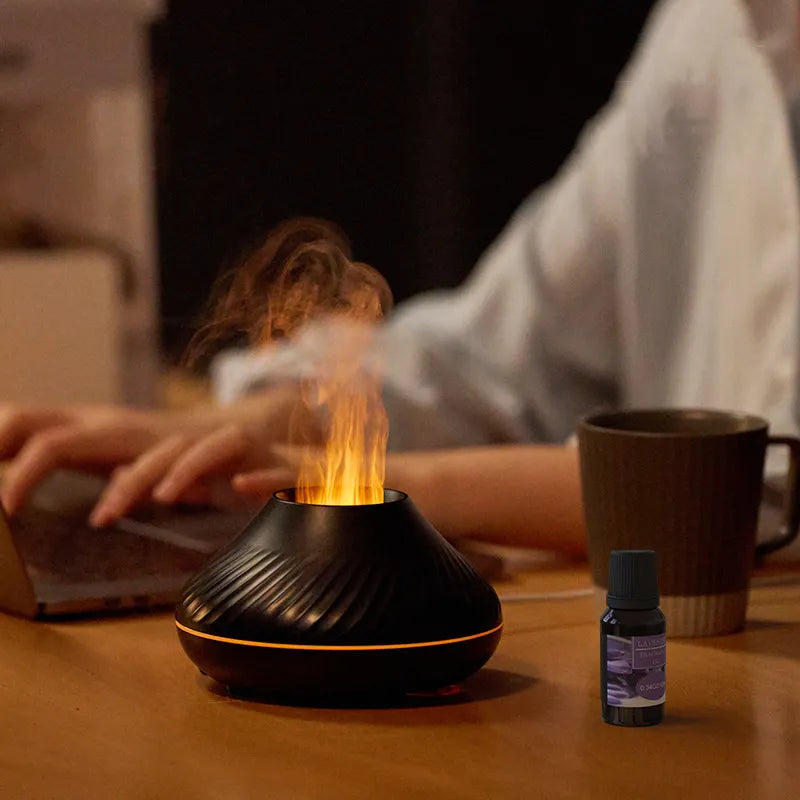 Volcanic LED Flame Aroma Diffuser
