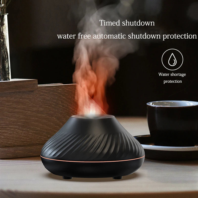 Volcanic LED Flame Aroma Diffuser