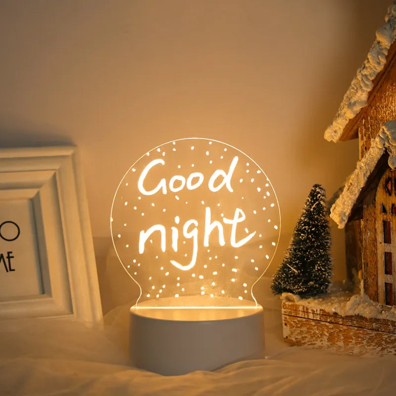 Note Board Creative Led Night Light