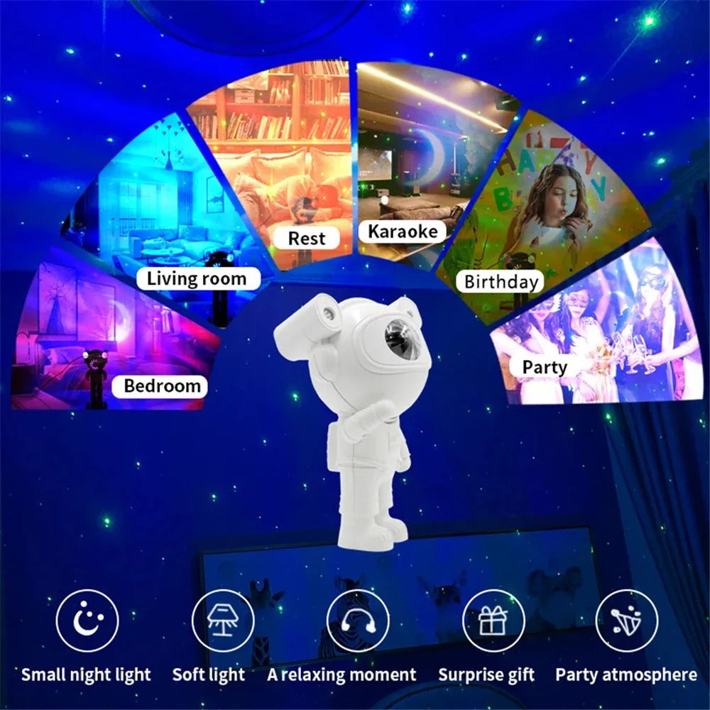 Galaxy Star Astronaut LED Light Projector