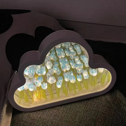 DIY Cloud Tulip Mirror LED Light