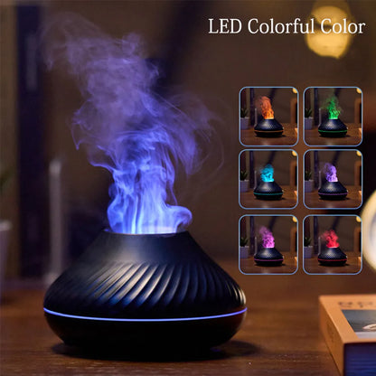 Volcanic LED Flame Aroma Diffuser